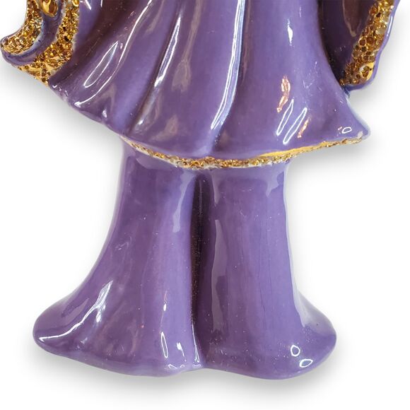 VTG Hollywood Regency Ceramic Figurine Pair Asian Inspired Barbara Willis - Picture 6 of 16